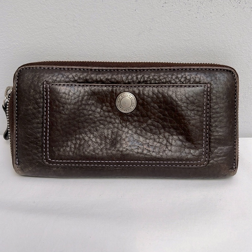 Coach Leather Accordion Wallet